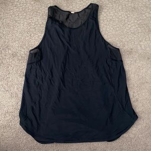 Black mess back lululemon shirt